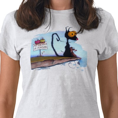 On the Edge of Reason Tee by Stressie Cat